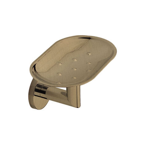 Porte savon mural en laiton medea or rose brosse - CRISTINA ONDYNA SHME09M34P