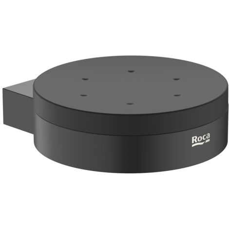 Porte-savon mural ROUND HOTELS - ROCA Couleur : Noir mat