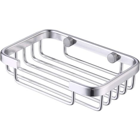 Porte Savon Mural Vis Porte Savon Douche Aluminium Boite a Savon Argent