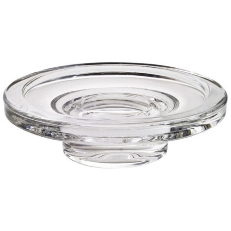 Porte-savon NEW WAVES Verre en crystal clair
