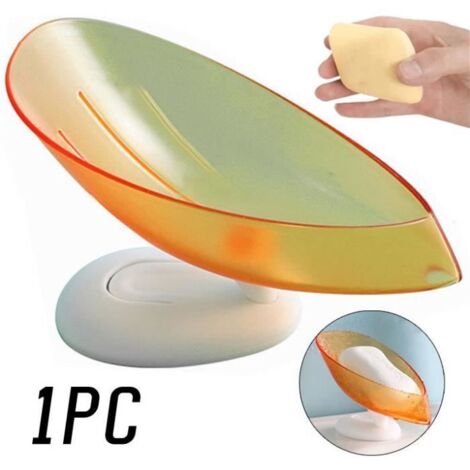 Porte-Savon - Non spécifié - Porte-savon Ventouse à Design Feuille - Drainage Efficace - Multifonctionnel