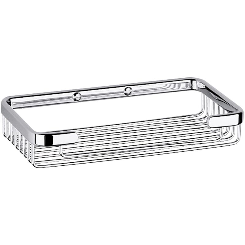 Panier de rangement L.20 H.3,5 cm chrome poli - Inda
