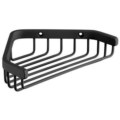 Porte savon panier d'angle 17 cm Noir Mat Grand Hotel - Cristina Ondyna GH15713