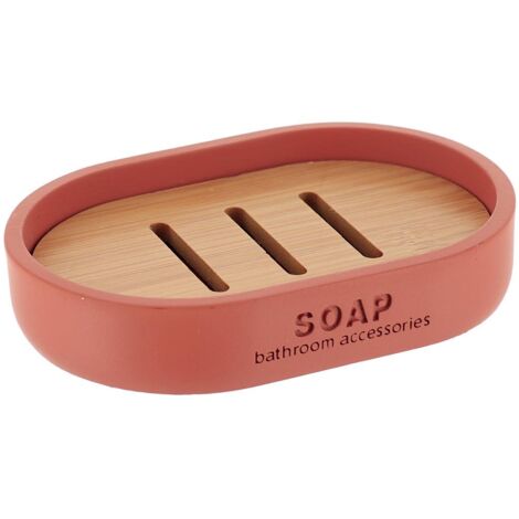 Porte savon polyresine - terracotta - Tendance