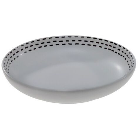 Porte savon Porcelaine INES Noir & Blanc Spirella