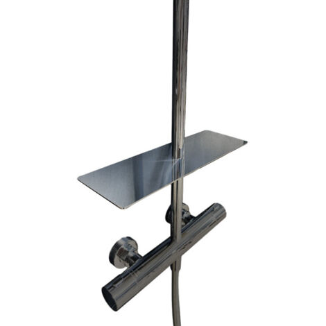 Porte savon pour colonnes cristina metal brosse - CRISTINA ONDYNA AB00377