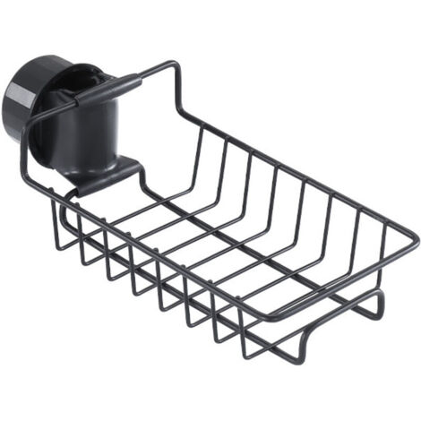 Porte Savon Sans Perçage, 2x Porte Shampoing Inox, Serviteur De Douche, Etagere, Noir, Porte Savon Barre Douche à Suspendre, Pour Tringle 18-27mm