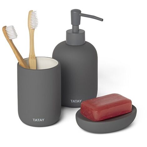 PORTE-SAVON SOFT CÉRAMIQUE SOFT GRIS ANTHRACITE