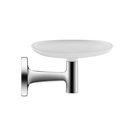 Porte savon Starck T. chroméée incl. Verre blanc mat