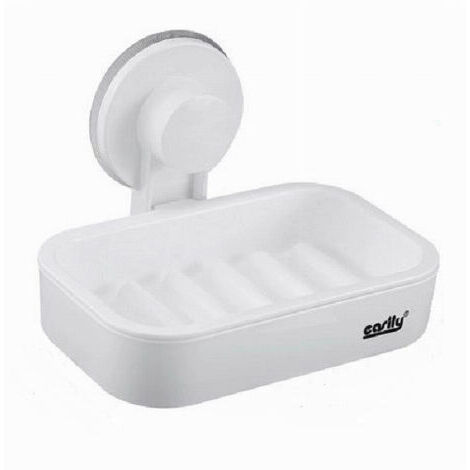 Porte Savon Ventouse Fixation Murale Plastique Accessoire Salle De Bain étagère 59545
