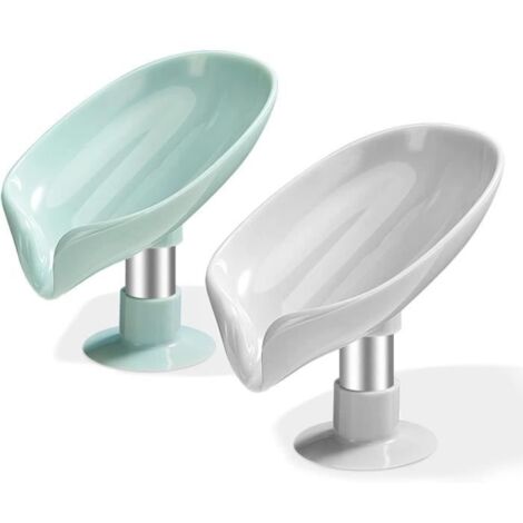 Porte Savon Ventouse,Support Savon Douche, Porte Eponge Evier Cuisine, Porte-Savons avec Drain, Nettoyage Facile sans Percage