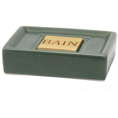 Porte Savon Vintage "Cerawood" 11cm Kaki