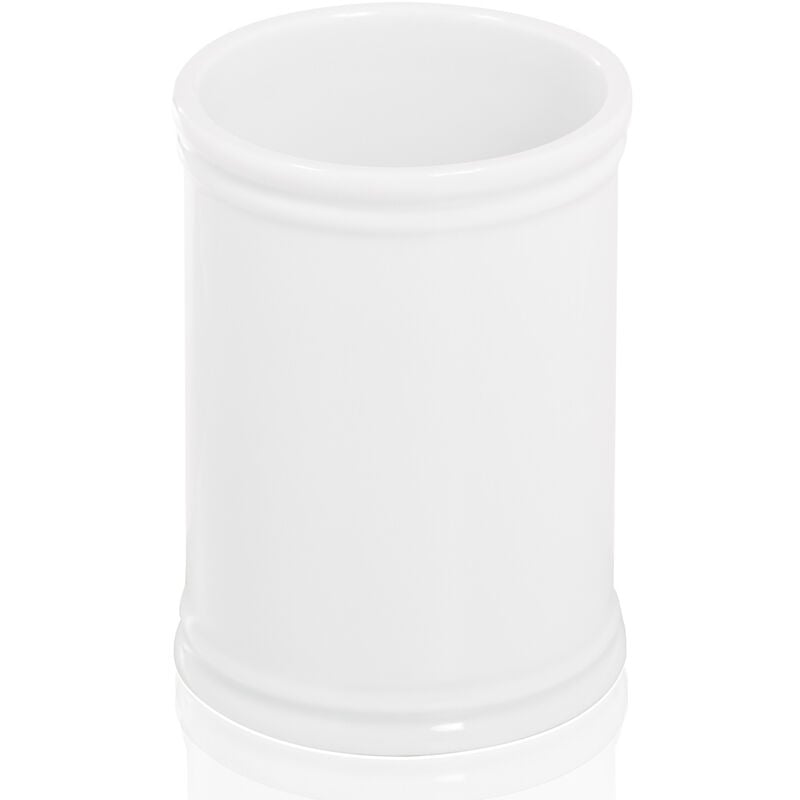 Porte-savonbrosse à dents à poser blanc en porcelaine mod. impero