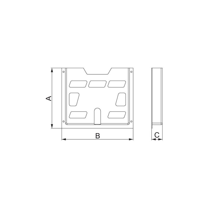 Plantasche plastique A4 NSYDPA44 T40MM schaltplantasche -halter 3606485131450 multifonction (/) - Schneider Electric