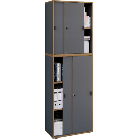Porte scorrevoli del gabinetto dell'ufficio Salia 5 scomparti B60 183x60x37 - VCM