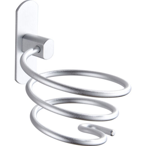 Porte-sèche-Cheveux Exclusif en Acier Inoxydable Salle de Bains Sèche-Cheveux Porte-Support Toilettes (Acier Inoxydable )