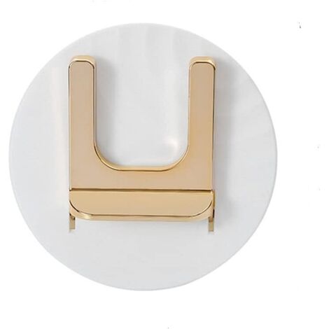 Porte sèche cheveux, support de sèche-cheveux pliable sans perçage(platine)