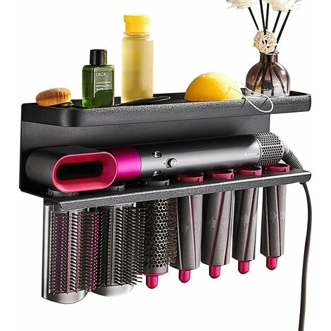 OUYIDA Porte Seche Cheveux, Support Mural,Friser Les Cheveux, Rangement Salle De Bain Organiseur Compatible