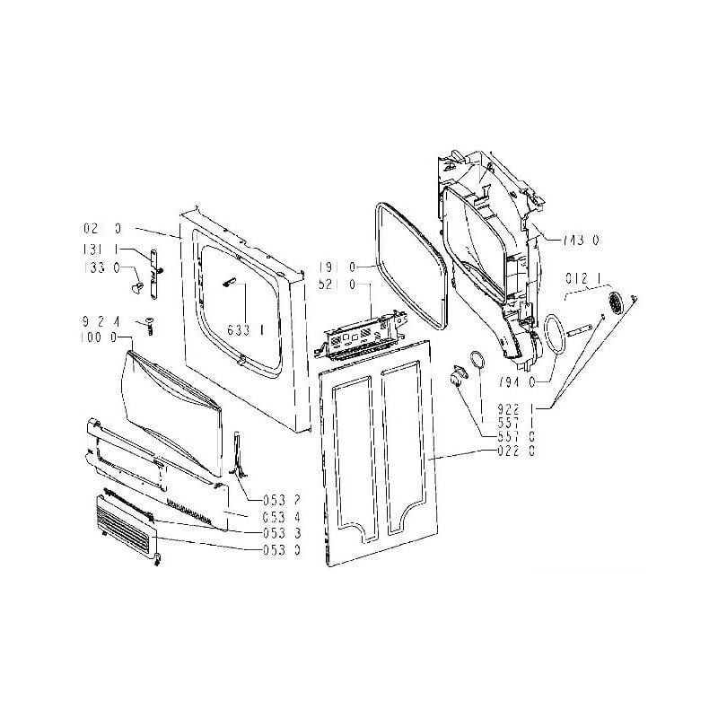 Whirlpool - porte seche linge complete rep 1000 pour seche linge...