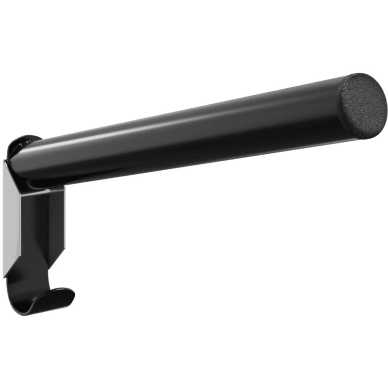 Porte-selle pliable mural noir fer Vidaxl
