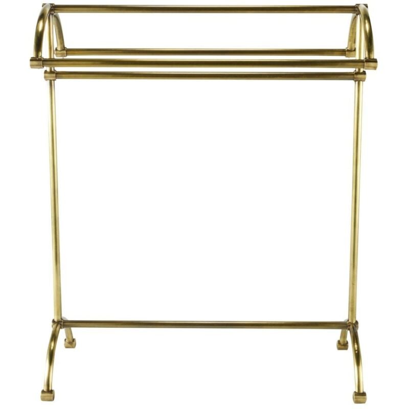 SIGNATURE - Porte serviette 4 barres en laiton doré