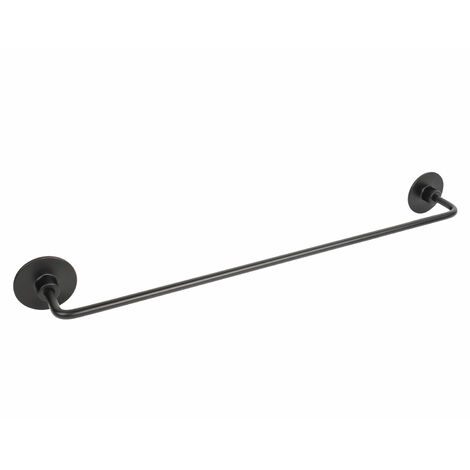 Porte-serviette 40 mural noir mat mod. Wind Black