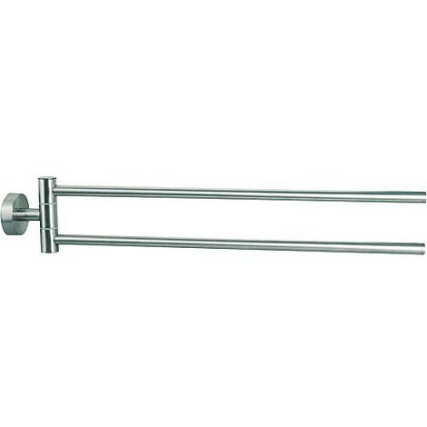 Porte-serviette Axial 2 bras, saillie 500mm avec fixation