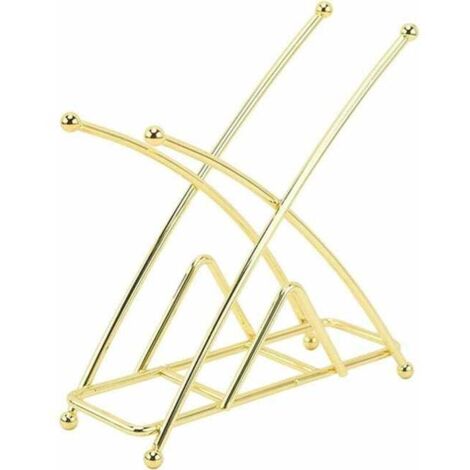 Porte-Serviettes De Table Design Feuillage Doré - Support Serviettes En Papier Pour Cuisine, Salle à Manger - 14.5x14.5x9.5 Cm