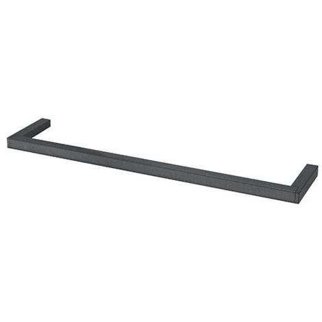 Porte Serviette Domino 40 Cm Chrome Noir Brosse Robinetterie DOMINO - CRISTINA ONDYNA DM21175
