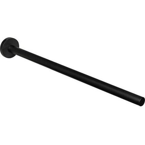 Porte-serviette Eldrid nero laiton, noir, 1 bras fixation incluse