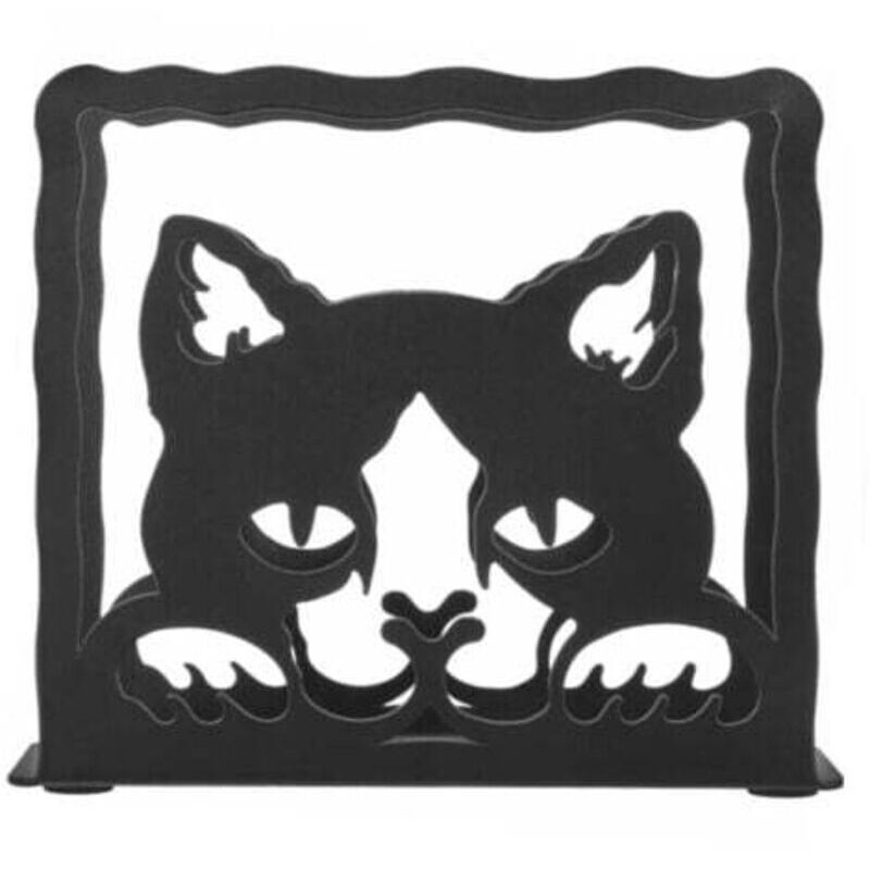 Porte-Serviette en Papier De Fer Plateau De Service Jetable Essuie-Mains Jetables Porte-Serviettes pour Les Tables Noir Serviettes
