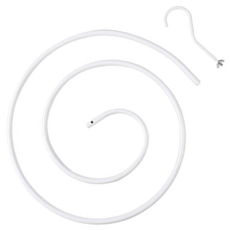 [Porte-Serviette/Étendoir] Spirale Blanche pour Drap/Couette (2.1m, 5kg) avec Système Rotatif Innovant