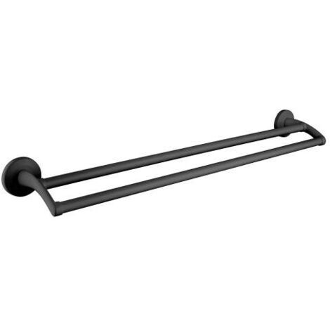 PORTE SERVIETTE GRAND HOTEL DOUBLE 60 cm NOIR - CRISTINA ONDYNA GH21013