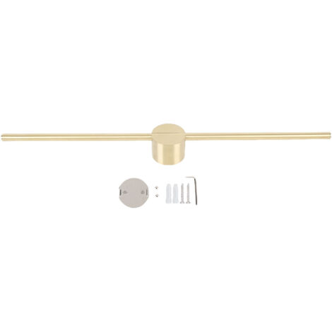 Porte-serviette mural 50 cm acier inoxydable minimaliste multifonction avec accessoires de montage - pour salle de bain et cuisine