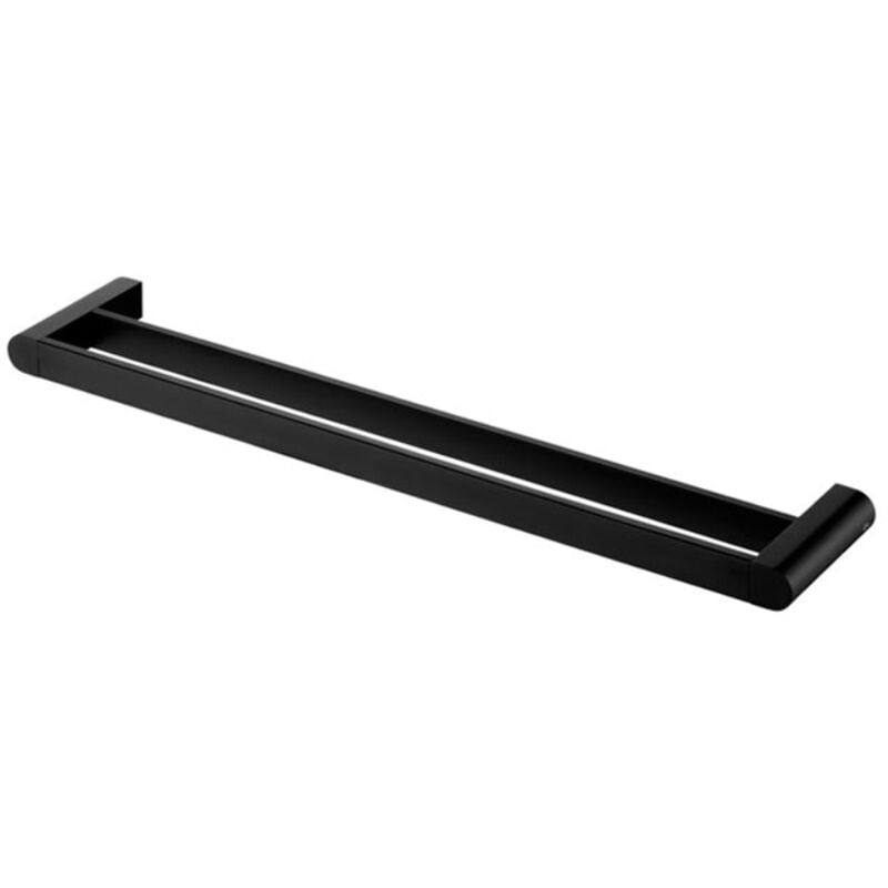 Bisk - Porte-serviettes double paroi Futura 640 mm, noir