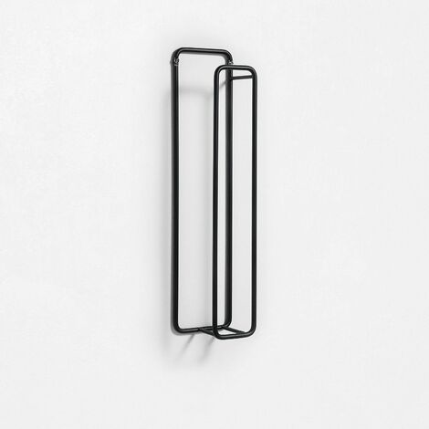 Porte-serviette murale verticale GUMI noir