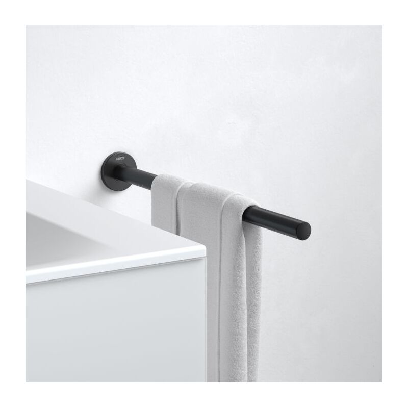 Keuco - Plan Black Selection porte-serviettes 14920370000 2000 -part., 450mm, fixe, noir