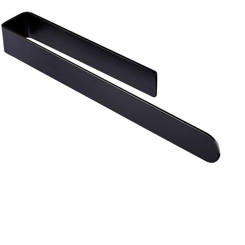 Tonchean - Porte-serviette porte-serviettes noir salle de bain porte-serviettes collant 37 cm