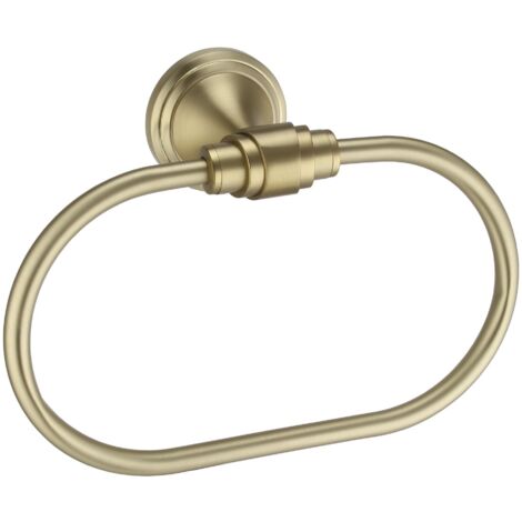 PORTE-SERVIETTE REA RING 1607 ARISTO  BRUSH GOLD