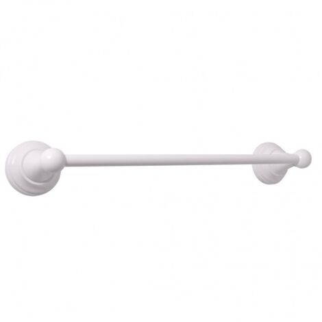 Porte-serviette rétro mural MORAVA en laiton blanc 40,5x7,85 x5,95 cm