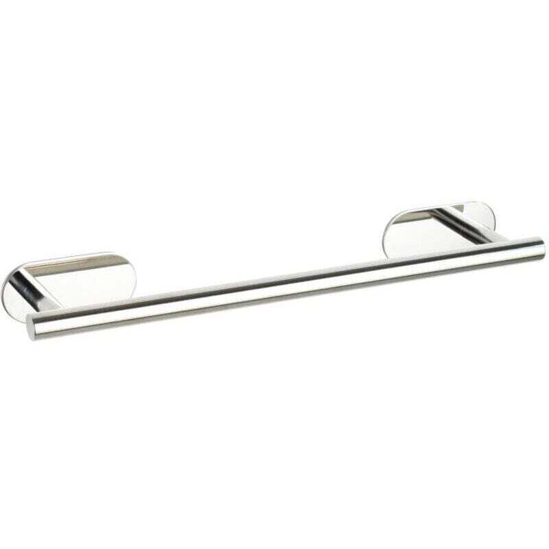 Porte Serviette salle de bain mural Orea, fixation sans perçage "Turbo Loc Plus", Acier inox, 40x4,5x7 cm, brillant