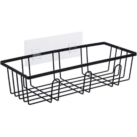 Porte Serviette Salle de Bain Porte Accessoire Douche Rangement Salle de Bains Plateau en Acier Réglable de Douche Plateau dans la Douche de Stockage