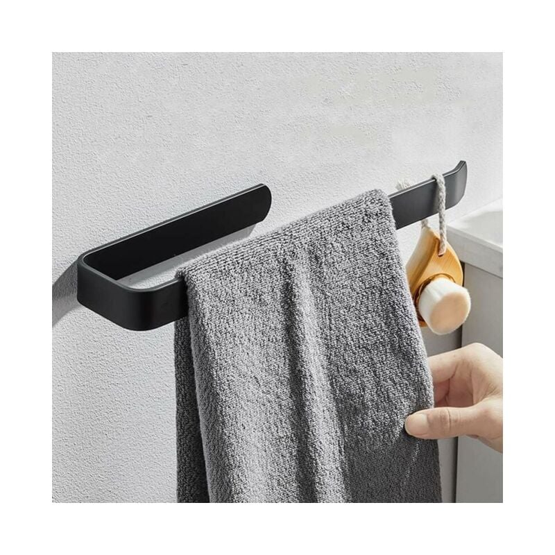 Porte Serviette Salle de Bain sans Percage Anneau Porte-Serviettes Mural Rangement Porte Serviette de Bain Porte-Serviettes pour la Cuisine pour