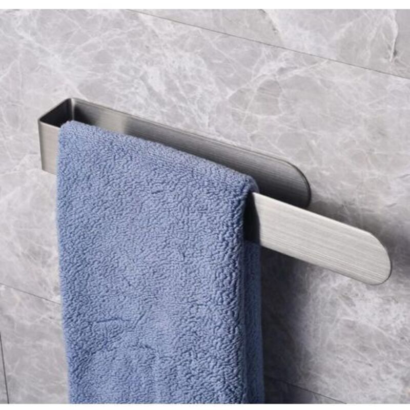 Porte Serviette Salle de Bain sans Percage, zone 30cm Porte Serviette Adhesif, Porte-Serviettes de Salle de Bain avec 304 Acier Inoxydable