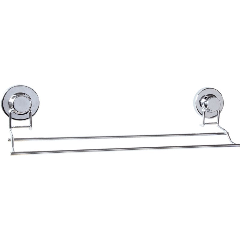 Homemaison - porte-serviette 2 barres fix chrome
