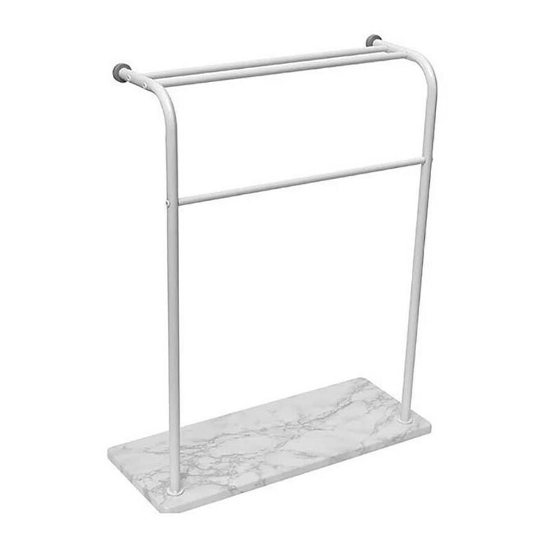 Tendance - Porte serviettes 3 barres effet marbre