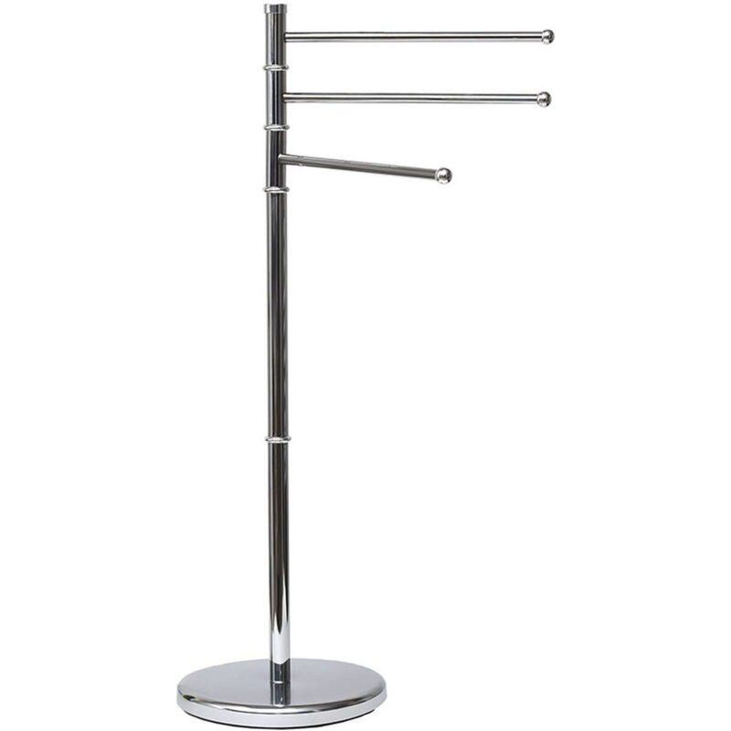 Tendance - Porte serviettes 3 bras - couleur chrome