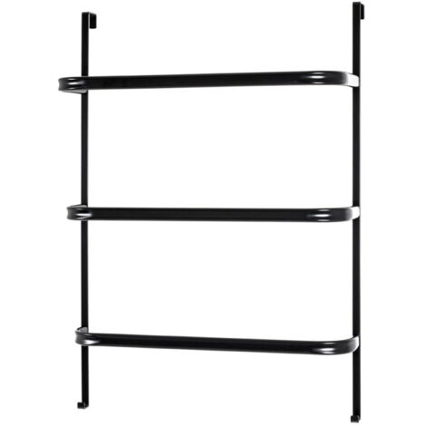 Porte-Serviettes 3 Niveaux "Suspendre" 78cm Noir