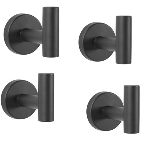 Porte-serviettes 4 pièces en acier inoxydable