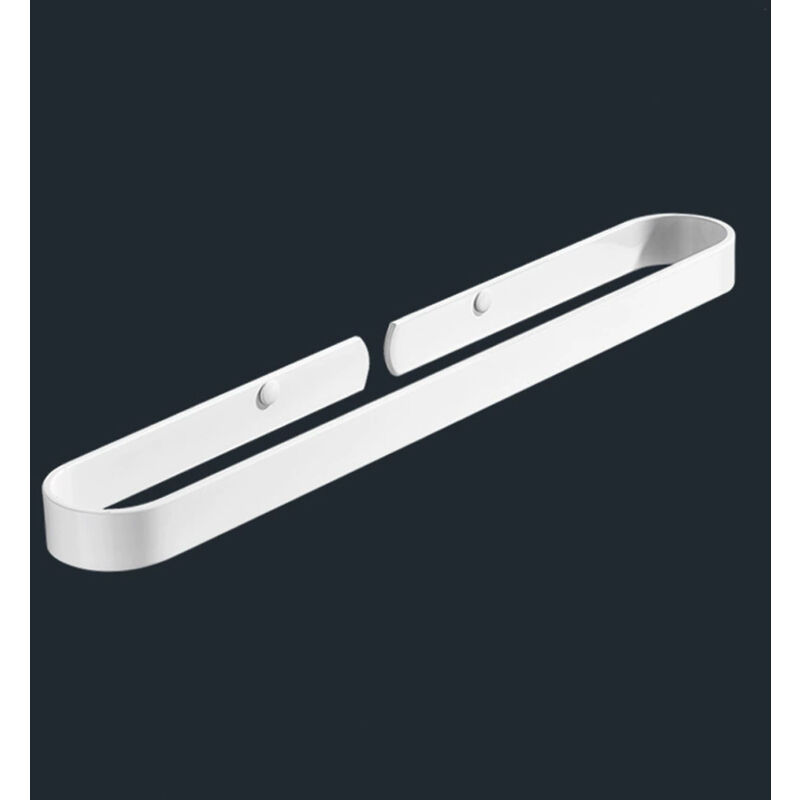 Linghhang - Porte-Serviettes, 40 cm Porte-Serviettes Auto-Adhésif et à Vis pour Salle de Bain Cuisine (Blanc)